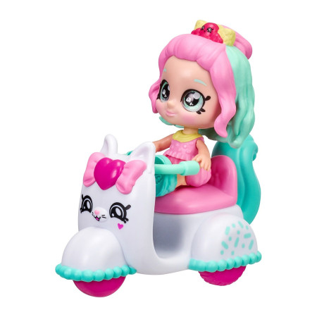 Кинди Кидс. Игровой набор Мини-кукла Пеппа Минт со скутером. ТМ Kindi Kids ROS-39761