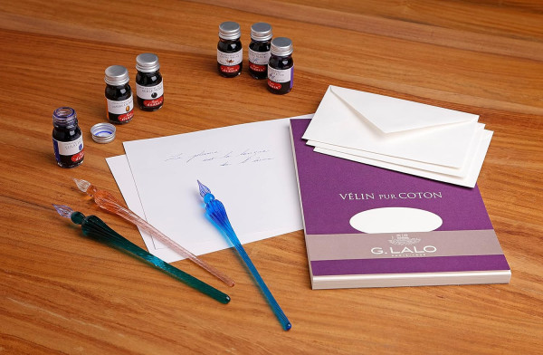 Ручка-перо стеклянная J. Herbin 18 см Коралловая RH-21459T