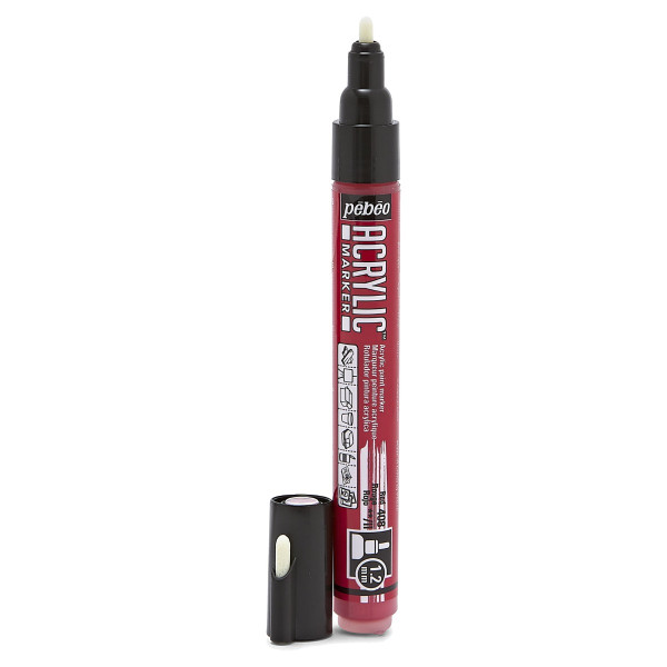 Маркер акриловый PEBEO Acrylic Marker 1.2 мм 1 шт 205708 красный