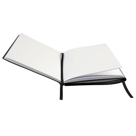 Скетчбук SKETCHMARKER Black&White два в одном, мягкая обложка черная A5, 140 г/м2, 40 л бумага белая, 70 г/м2 60 л бумага в точку MP24143004SM