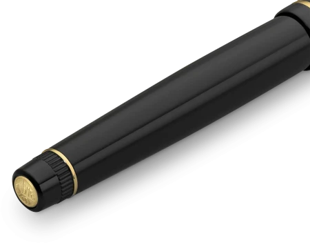 Ручка-роллер KAWECO DIA2 0.7мм черный корпус с золотистыми вставками  KAW-10000567