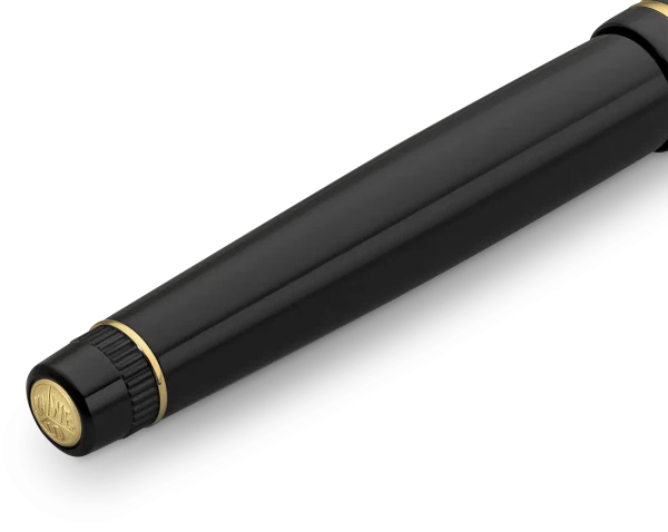 Ручка-роллер KAWECO DIA2 0.7мм черный корпус с золотистыми вставками  KAW-10000567