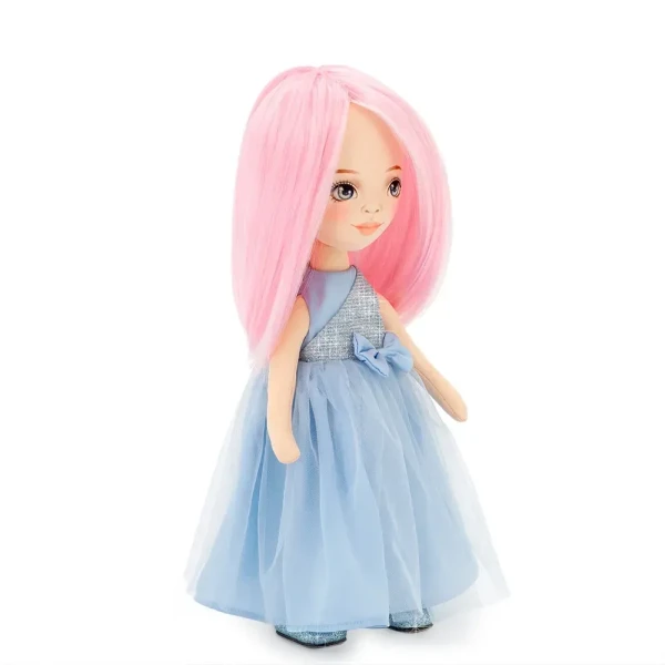 Мягкая игрушка ORANGE TOYS BILLIE в голубом атласном платье 32 см. Серия: Вечерний шик ORT-SS06-06