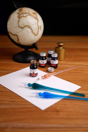 Ручка-перо стеклянная J. Herbin 18 см Прозрачная RH-21401T