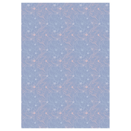 Упаковочная бумага глянцевая MESHU "Grace twigs" 1л. 70 x 100 см 80 г/м2, ассорти, 1 шт RE-MS_62830