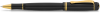 Ручка-роллер KAWECO DIA2 0.7мм черный корпус с золотистыми вставками  KAW-10000567