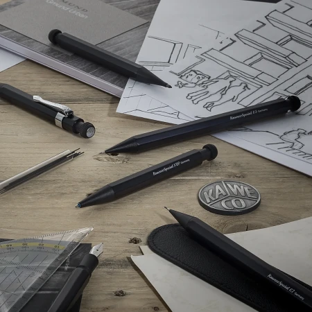 Карандаш механический KAWECO SPECIAL 0.7мм с ластиком черный KAW-10000182