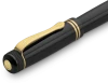 Ручка-роллер KAWECO DIA2 0.7мм черный корпус с золотистыми вставками  KAW-10000567