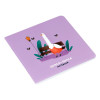 Записная книжка 170 x 170 мм 40л. MESHU "Quack-Quack" 80 г/м2 на скрепке, soft-touch, выб. УФ-лак, без линовки RE-MS_53372