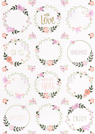 Бумага для творчества FOLIA Sweet Paper Crush 165 г/м2 A4, набор 12 дизайнов FL-11949