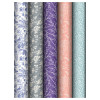 Упаковочная бумага глянцевая MESHU "Grace pattern" 1л. 70 x 100 см 80 г/м2, ассорти, 5 дизайнов RE-MS_62820