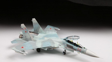 Сборная модель: Российский учебно-боевой самолет "Су-27УБ", З-7294