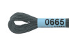 Нитки для вышивания GAMMA мулине (0207-0819) 8 м №0665 т.серый MG-0665
