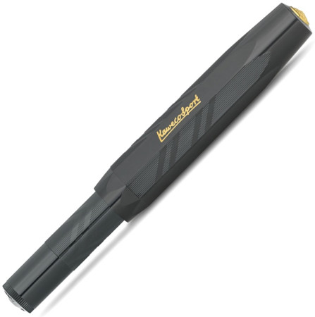Ручка-роллер KAWECO CLASSIC Sport Guilloche 0.7мм черный корпус с орнаментом  KAW-10000807