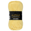 Пряжа ALPINA Anabel 100% мерсеризованный хлопок 1 х 50 г 120 ± 6 м №177 св.желтый ALP-ANA-177