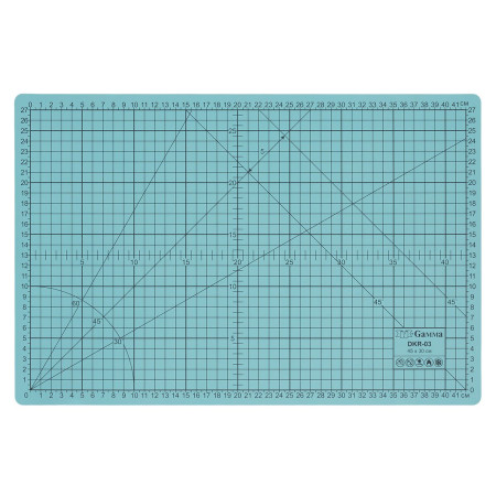 Мат для резки двусторонний GAMMA A3 45 x 30 см, ПВХ, в пакете DKR-03