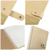 Записная книжка А5 96л. Greenwich Line "Shimmer. Beige" ЛАЙТ, кожзам, скрытый гребень, блок в линию RE-NA5_51424