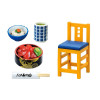 Ре-мент. Набор миниатюр Японский ресторан. Japanese Restaurant, в асс. Re-ment ROS-69616