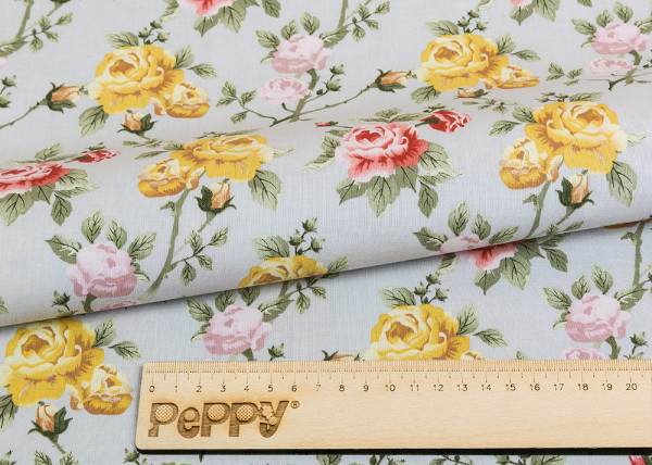 Ткань для пэчворка PEPPY ВЕРСАЛЬСКИЕ САДЫ 50 x 55 см 146 ± 5 г/м2 100% хлопок ВС-13 серый