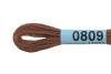 Нитки для вышивания GAMMA мулине (0207-0819) 8 м №0809 коричневый MG-0809