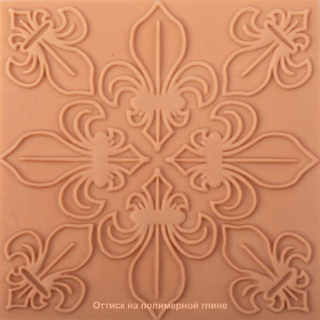 Текстурный лист CRAFT&CLAY 90 x 90 мм №31 Флер-де-лис TSN-31