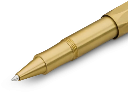Ручка-роллер KAWECO BRASS Sport 0,7мм Латунный корпус (латунь) в подарочном футляре KAW-10000921