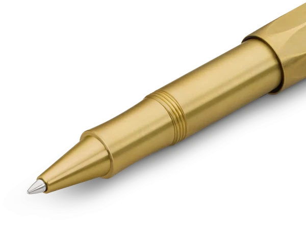 Ручка-роллер KAWECO BRASS Sport 0,7мм Латунный корпус (латунь) в подарочном футляре KAW-10000921