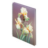 Тетрадь 80л. A5 клетка на гребне BG "Flower gallery" глянцевая ламинация, твердая обложка RE-ТТ5гр80_лг_12753