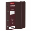 Тетрадь на кольцах 120л. А5 BRAUBERG "ELEGANT" экокожа, с резинкой, бургунди S-405245