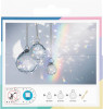 Набор для творчества Ловец снов FOLIA Sun Catcher Crystal Trio, 3 стеклянных кристалла (2,3,4 см), золотистая нить 16 м FL-23849