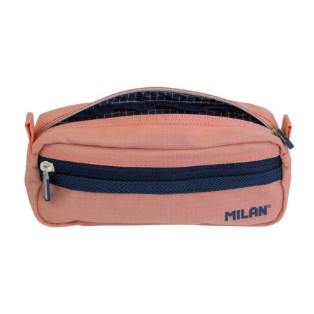 Пенал 2 отделения MILAN "1918" 21 x 8.5 x 6.1 см, розовый ML-081148SNCP