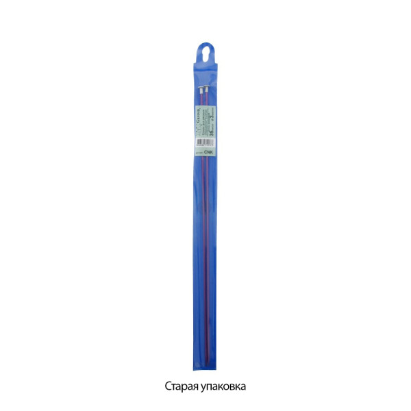 Спицы прямые цветные GAMMA алюминий d 3.0 мм 35 см 2 шт розовый CNK-30-P