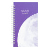 Записная книжка 95 x 175 мм 96л. MESHU "Moon light" на гребне, мат. ламинация, твердая обложка, выб. УФ-лак RE-MS_52915