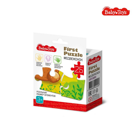 Пазл Baby Toys. First Puzzle 25 "Медвежонок" KOR-04291