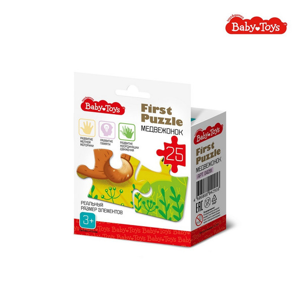 Пазл Baby Toys. First Puzzle 25 "Медвежонок" KOR-04291