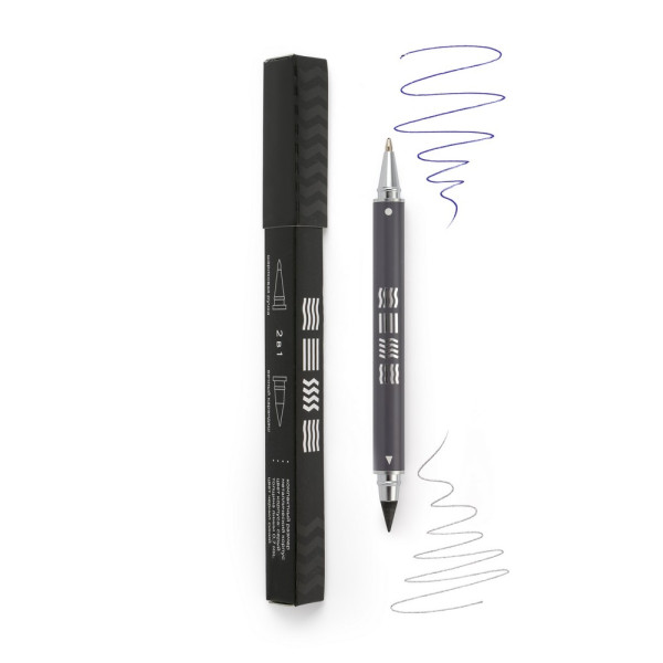 Ручка шариковая "Стихия" 0.7 мм метал.серый корпус, синие чернила+вечный карандаш, подарочная упаковка NP-ST07013