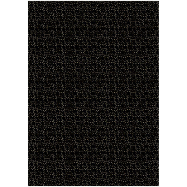 Упаковочная бумага глянцевая MESHU "Ночь котов" 1л. 70 x 100 см 80 г/м2 RE-MS_53470