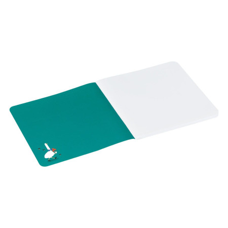 Записная книжка 170 x 170 мм 40л. MESHU "Quack-Quack" 80 г/м2 на скрепке, soft-touch, выб. УФ-лак, без линовки RE-MS_53372