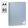 Папка с 80 вкладышами A4 OfficeSpace 30 мм, 600 мкм, серая RE-F80L4_297