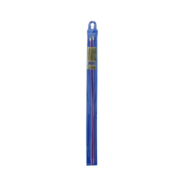 Спицы прямые цветные GAMMA алюминий d 4.0 мм 35 см 2 шт розовый CNK-40-P