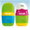 Ластик-точилка MILAN Capsule Mix, контейнер ассорти ML-4709624