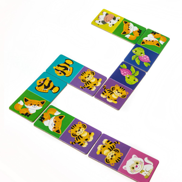 Домино Вaby Toys для малышей "Животные" 28 элемента, 3+ KOR-04047