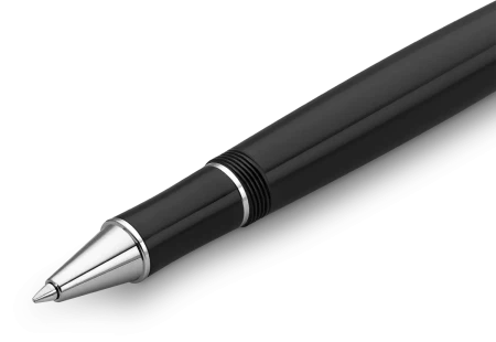 Ручка-роллер KAWECO DIA2 0.7мм черный корпус с хромированными вставками  KAW-10000566