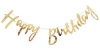 Гирлянда Happy Birthday (курсив), золото 500 см  SF-521176