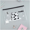 Папка-конверт на zip-молнии MESHU "Hello Panda" А4 150 мкм, прозрачная с рисунком RE-MS_44823
