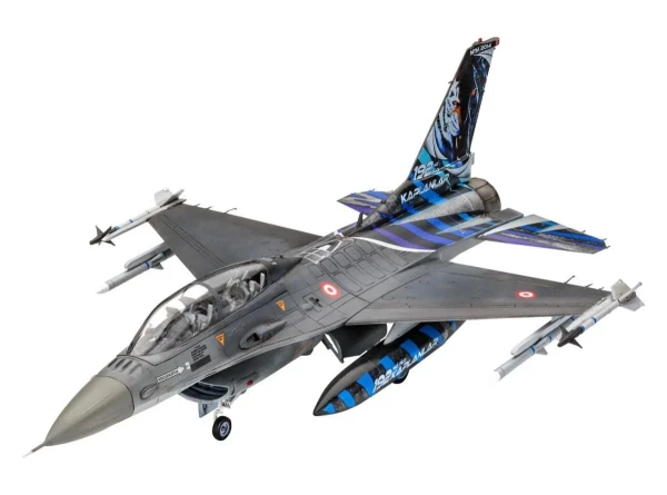 Сборная модель: REVELL Легкий истребитель F-16D Fighting Falcon 1:72, подарочный набор UT-63844
