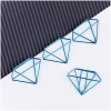 Скрепки фигурные 25 мм MESHU "Diamonds" 6 шт пакет с европодвесом RE-MS_41589