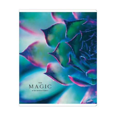 Тетрадь 48л. A5 клетка Greenwich Line "Magic of flowers" глянцевая ламинация, 70 г/м2 RE-N5c48-41050