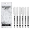 Набор ручек капиллярных (линеров) SKETCHMARKER 6 шт (0.05, 0.1, 0.2, 0.3, 0.5, 0.7 мм) MPSML-6SET
