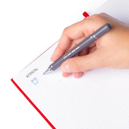 Блокнот для записей Стихия Bullet Journal 100 г/м2, 14 x 20 см, 80 л, жесткая обложка, красный NP-ST04058
